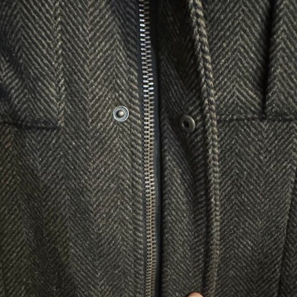 Ben Sherman Military Utility Wool Blend Jacket Herringbone Field Barn Chore SM - Picture 7 of 11
